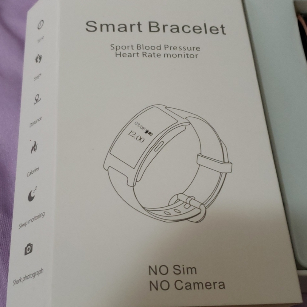 Smart watch leather watch bracelet fitness tracker - Picture 4 of 8